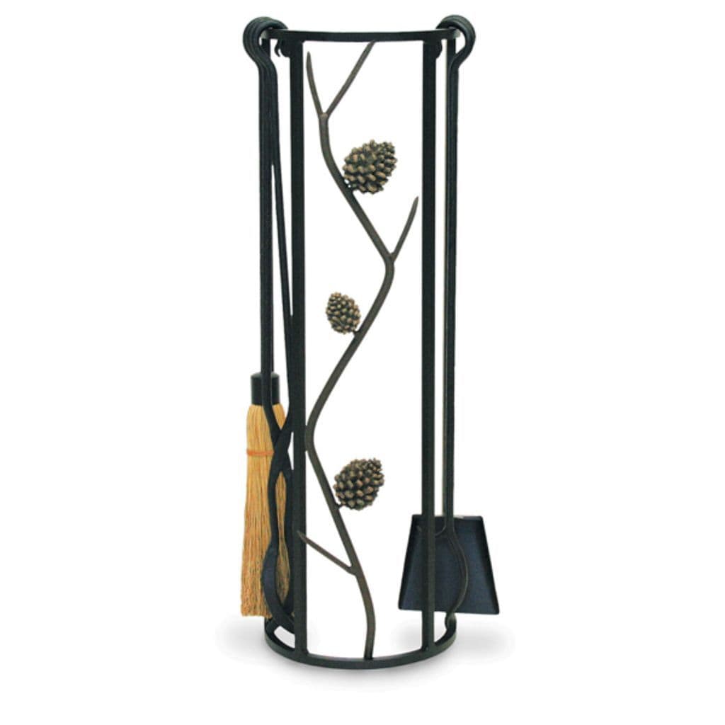 Pilgrim - 32" 4 - Piece Matte Black Pine Cone Tool Set - by Pilgrim Home & Hearth | Buy at Agent BBQ