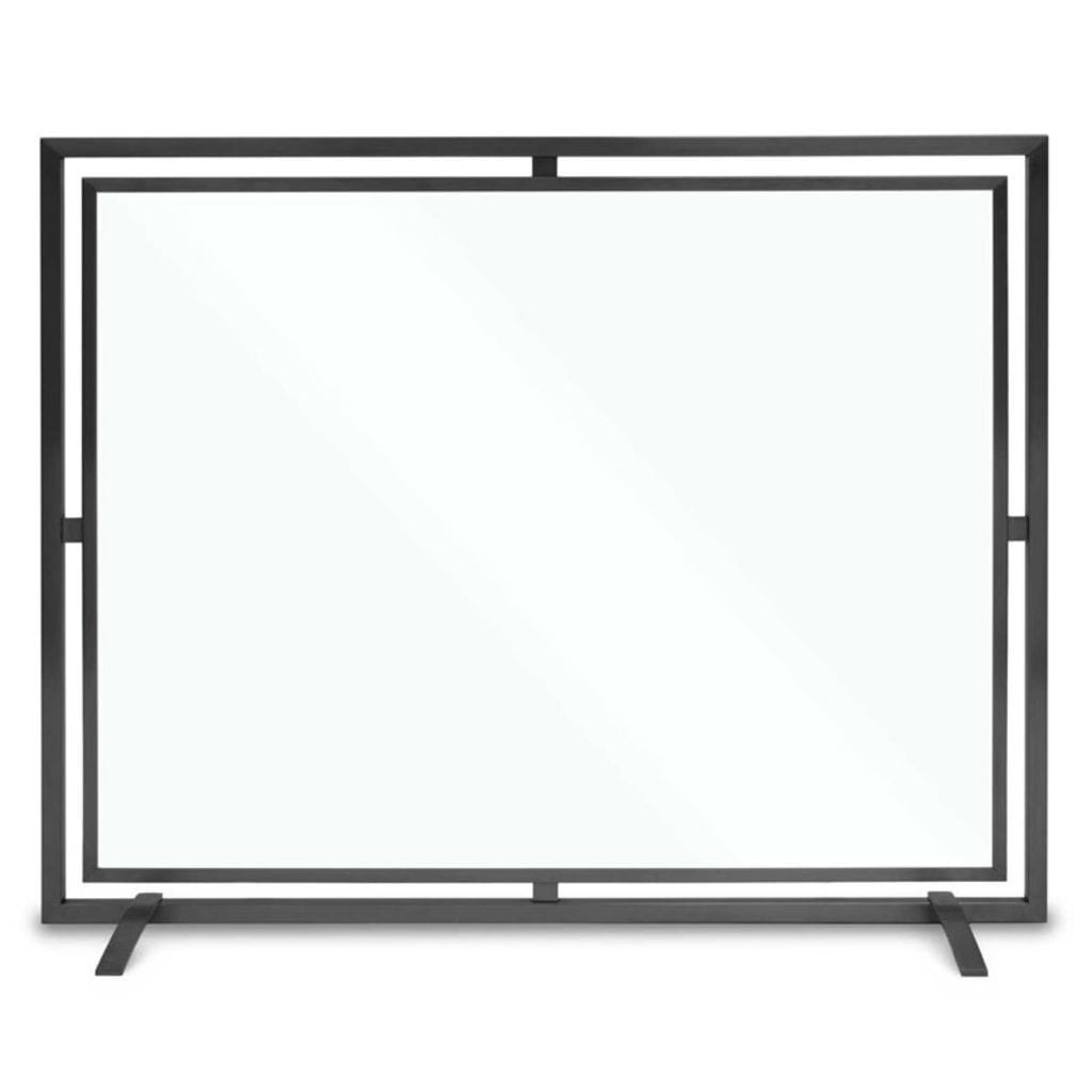 Pilgrim - 39" Black Floating Glass Single Panel - by Pilgrim Home & Hearth | Buy at Agent BBQ