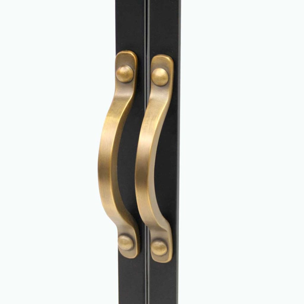 Pilgrim - 39" Black Refined Rivet Glass Door - by Pilgrim Home & Hearth | Buy at Agent BBQ