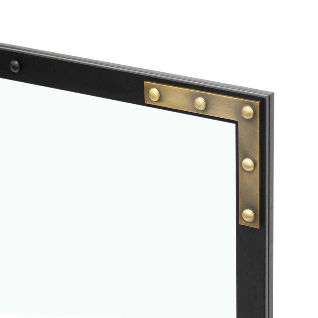 Pilgrim - 39" Black Refined Rivet Single Panel Glass - by Pilgrim Home & Hearth | Buy at Agent BBQ