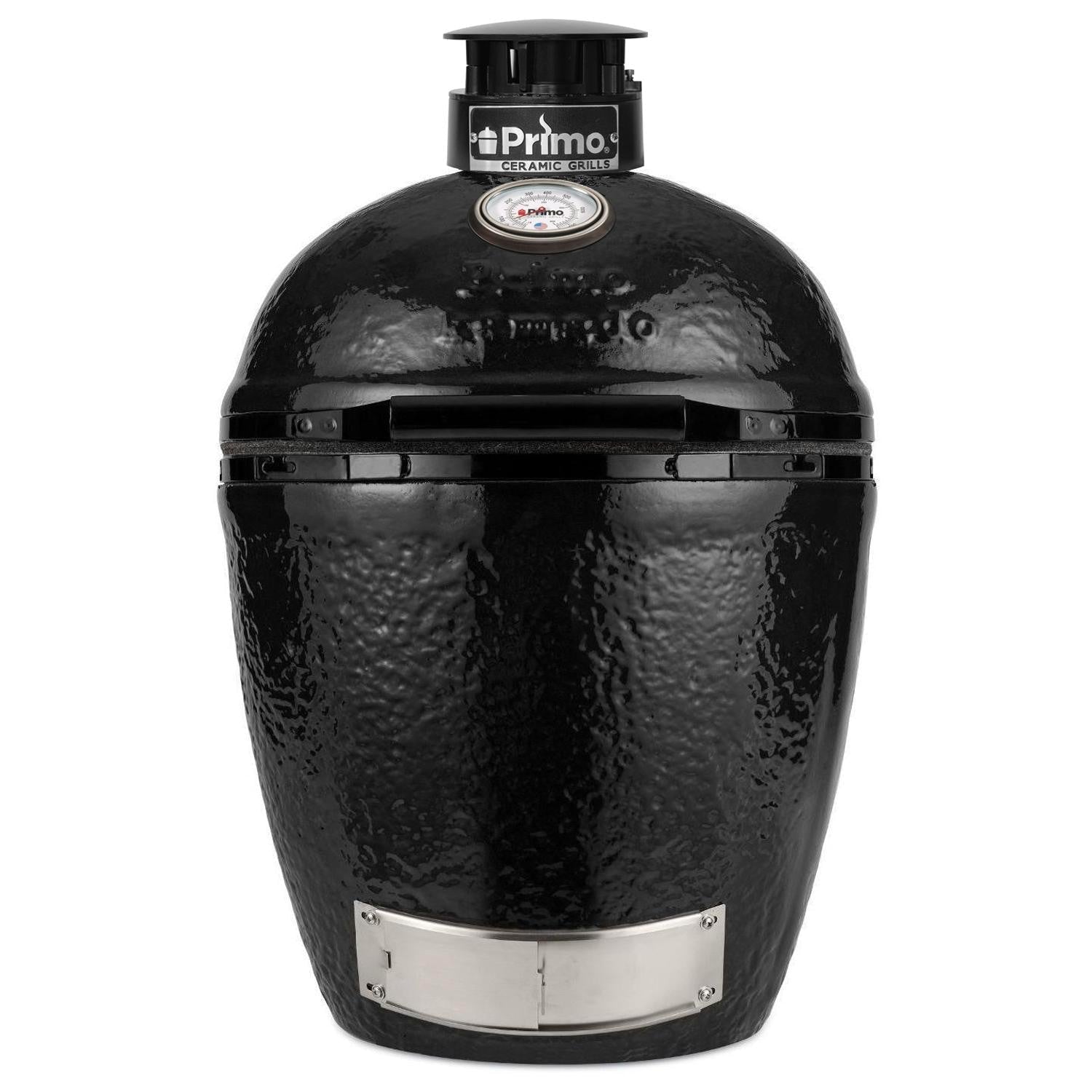 Primo All - In - One Round Ceramic Kamado Grill With Cradle & Side Shelves - PGCRC - by Primo Grills | Buy at Agent BBQ