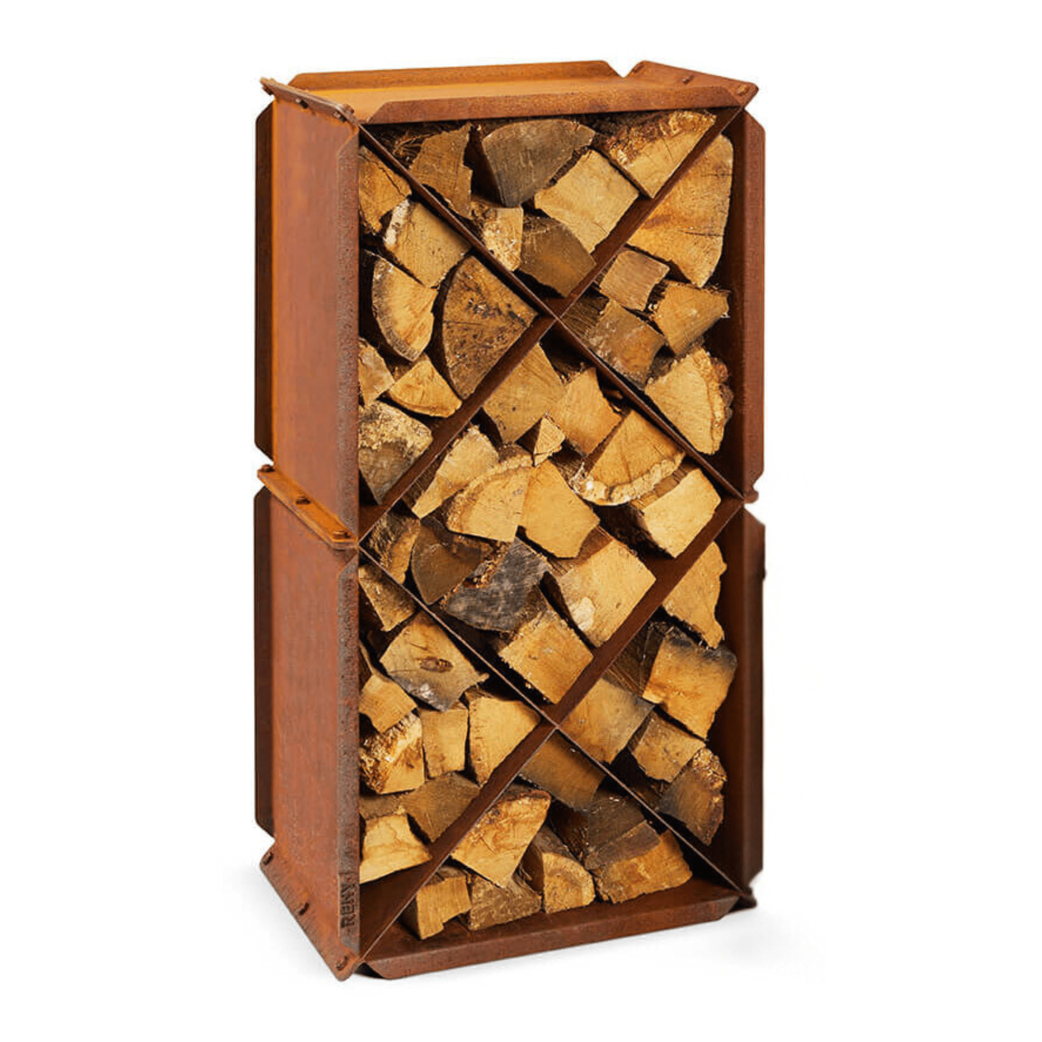 RB73 BloXX 2mm CorTen Steel Wood Storage - by RB73 | Buy at Agent BBQ