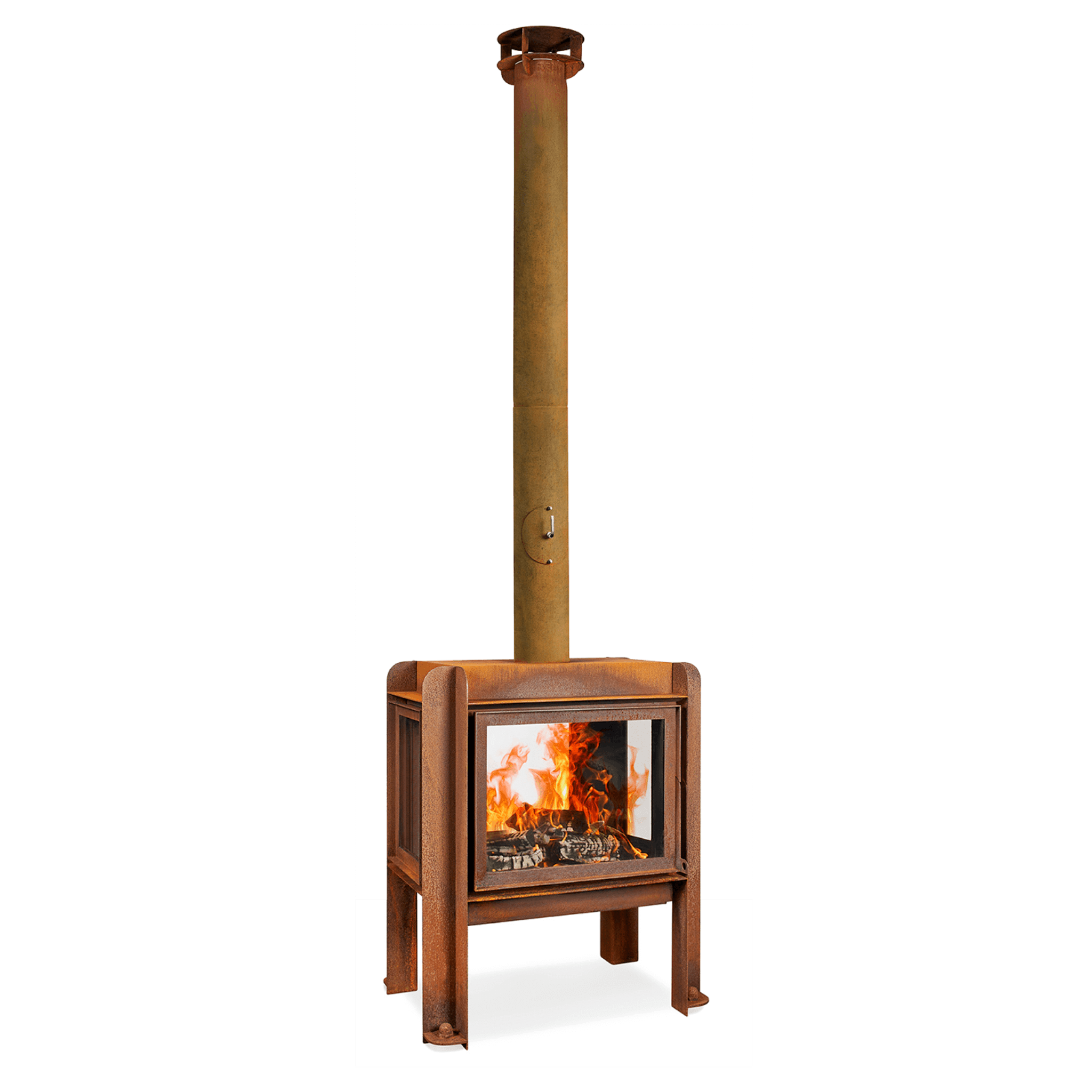 RB73 Fennek 80 4 - Sided Glass Fireplace - by RB73 | Buy at Agent BBQ