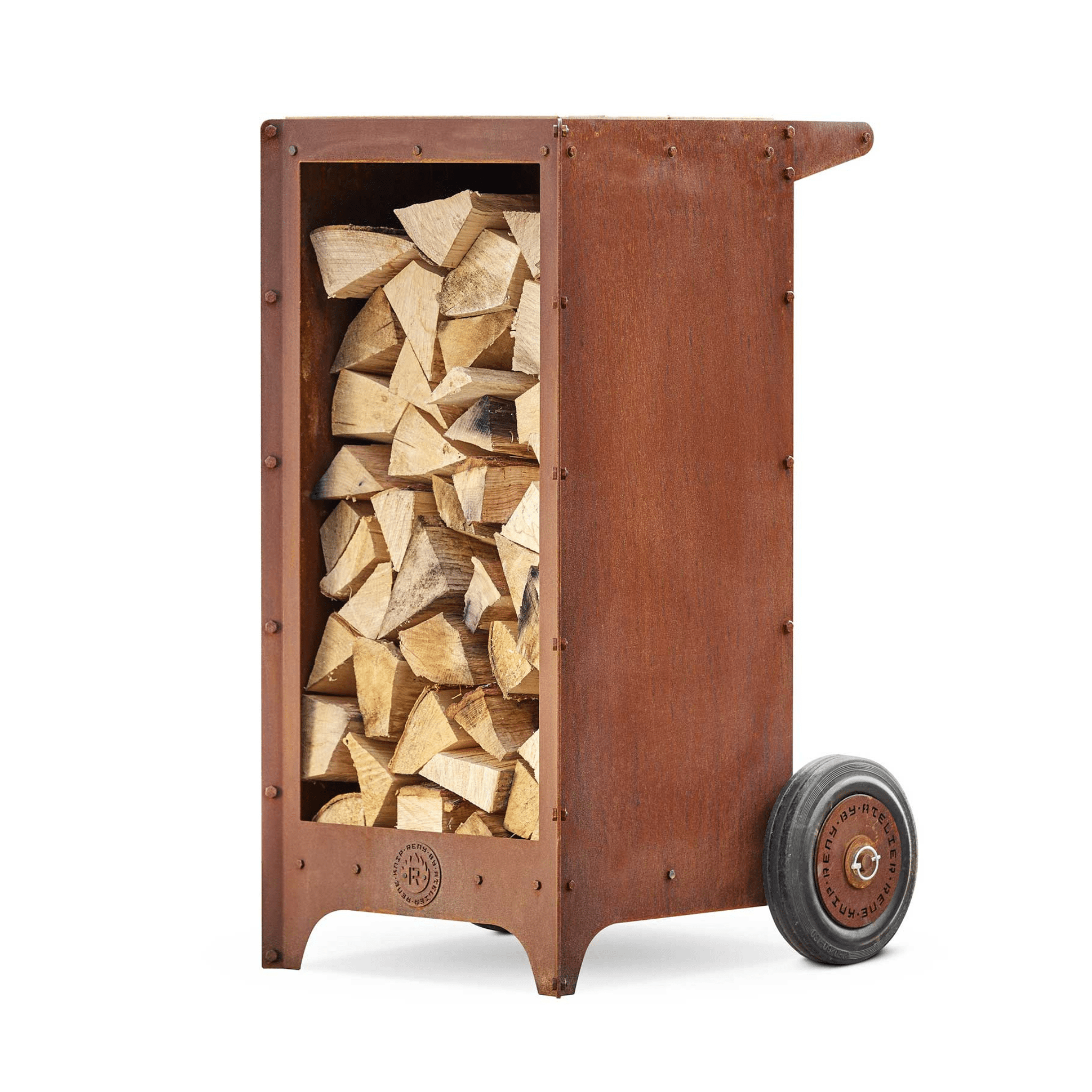 RB73 Ker 2mm CorTen Steel Wood Storage - by RB73 | Buy at Agent BBQ