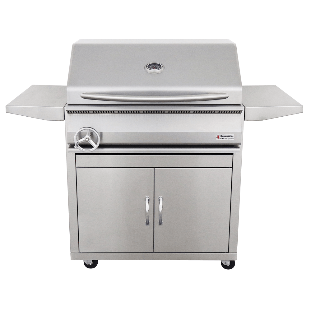 32" Premier Freestanding Charcoal Grill - RJCC32A CK - Charcoal Portable Grills by Renaissance Cooking Systems | Buy at Agent BBQ