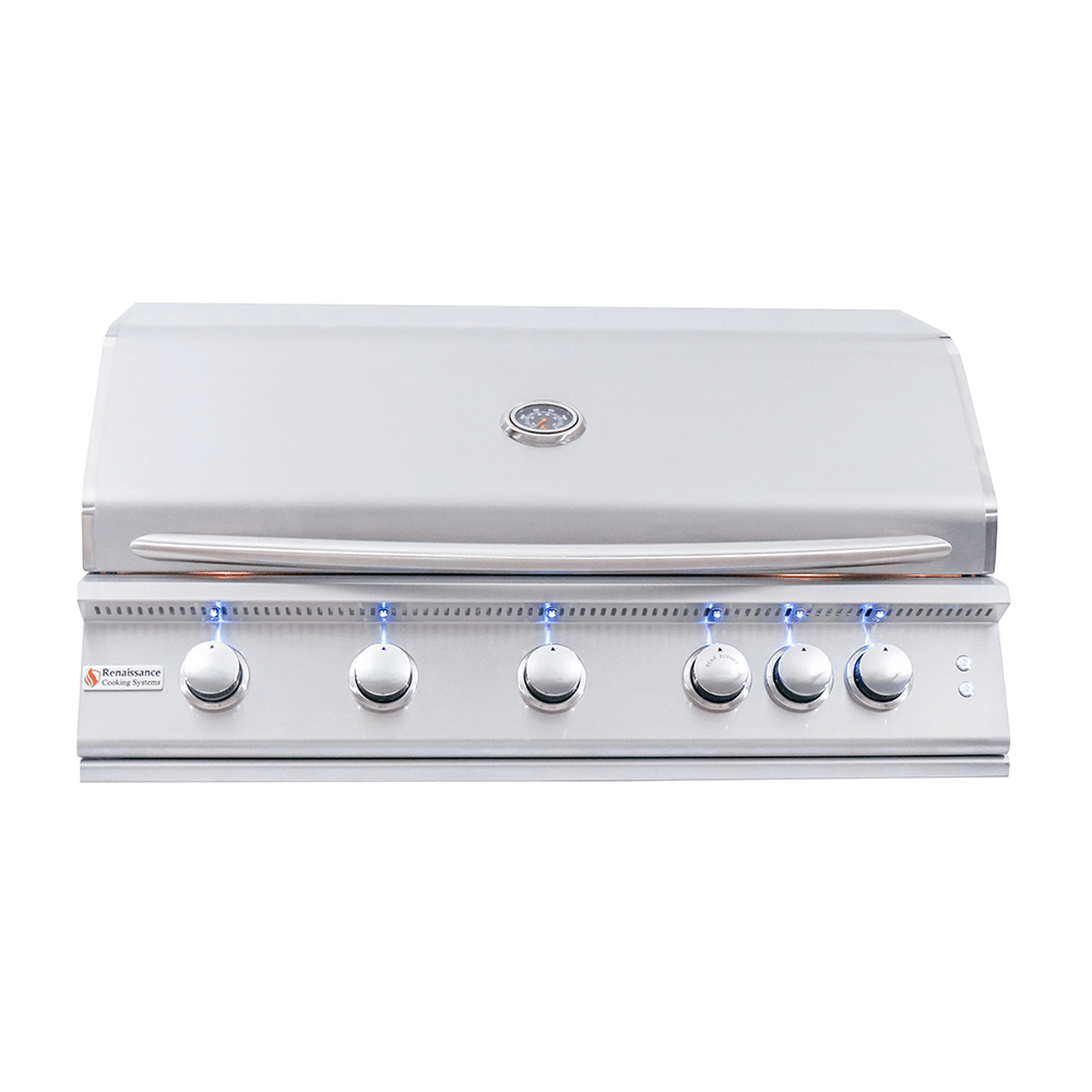 40" Premier Built - In Grill w/ LED Lights - RJC40AL - Built - in Gas Grills by Renaissance Cooking Systems | Buy at Agent BBQ