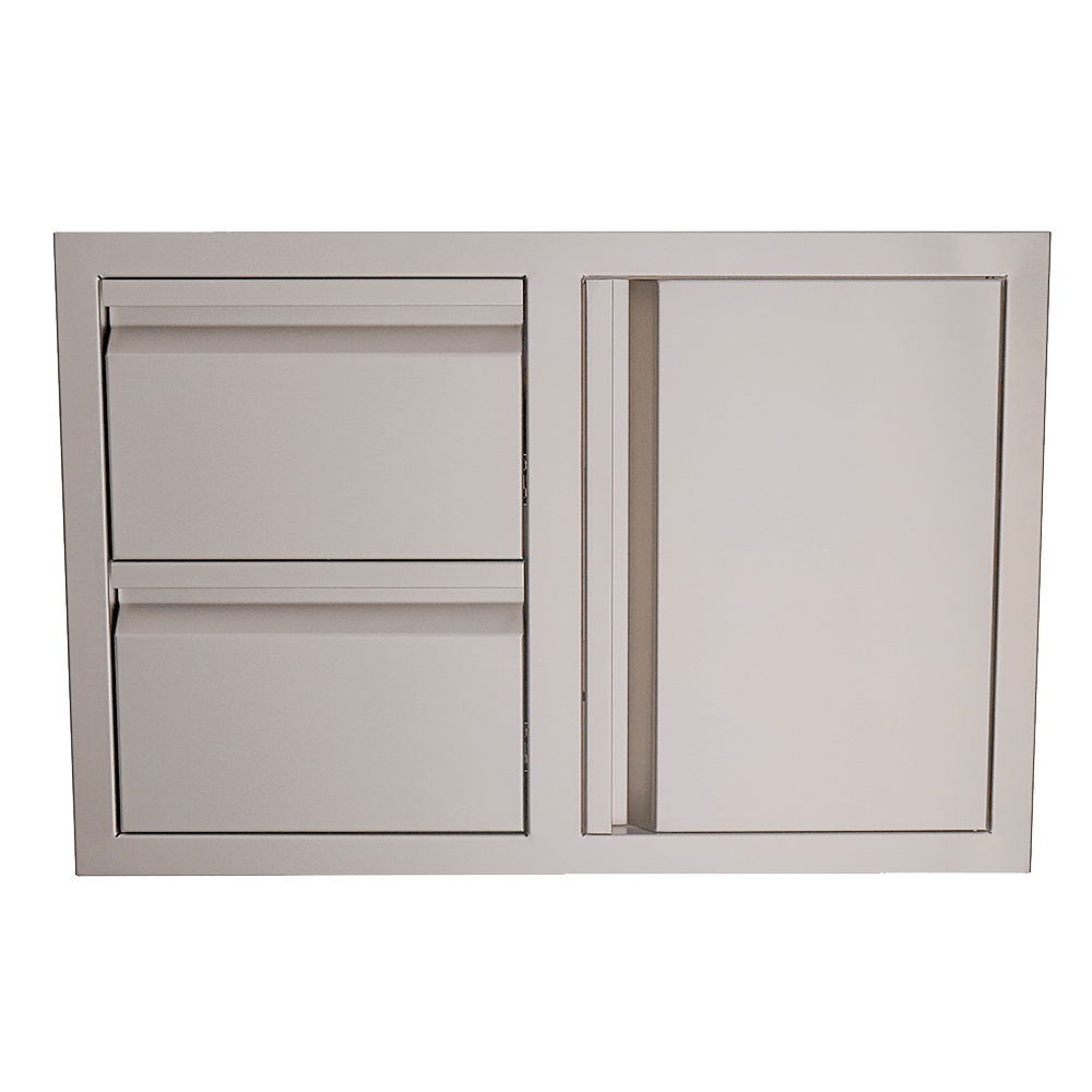Double Drawers w/ Single Door - VDC1SC - Access Drawers by Renaissance Cooking Systems | Buy at Agent BBQ