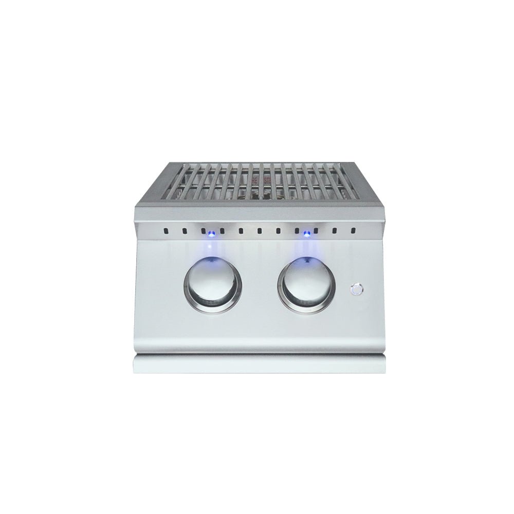 Premier Double Side Burner w/ LED Lights - RJCSSBL - Side Burners by Renaissance Cooking Systems | Buy at Agent BBQ