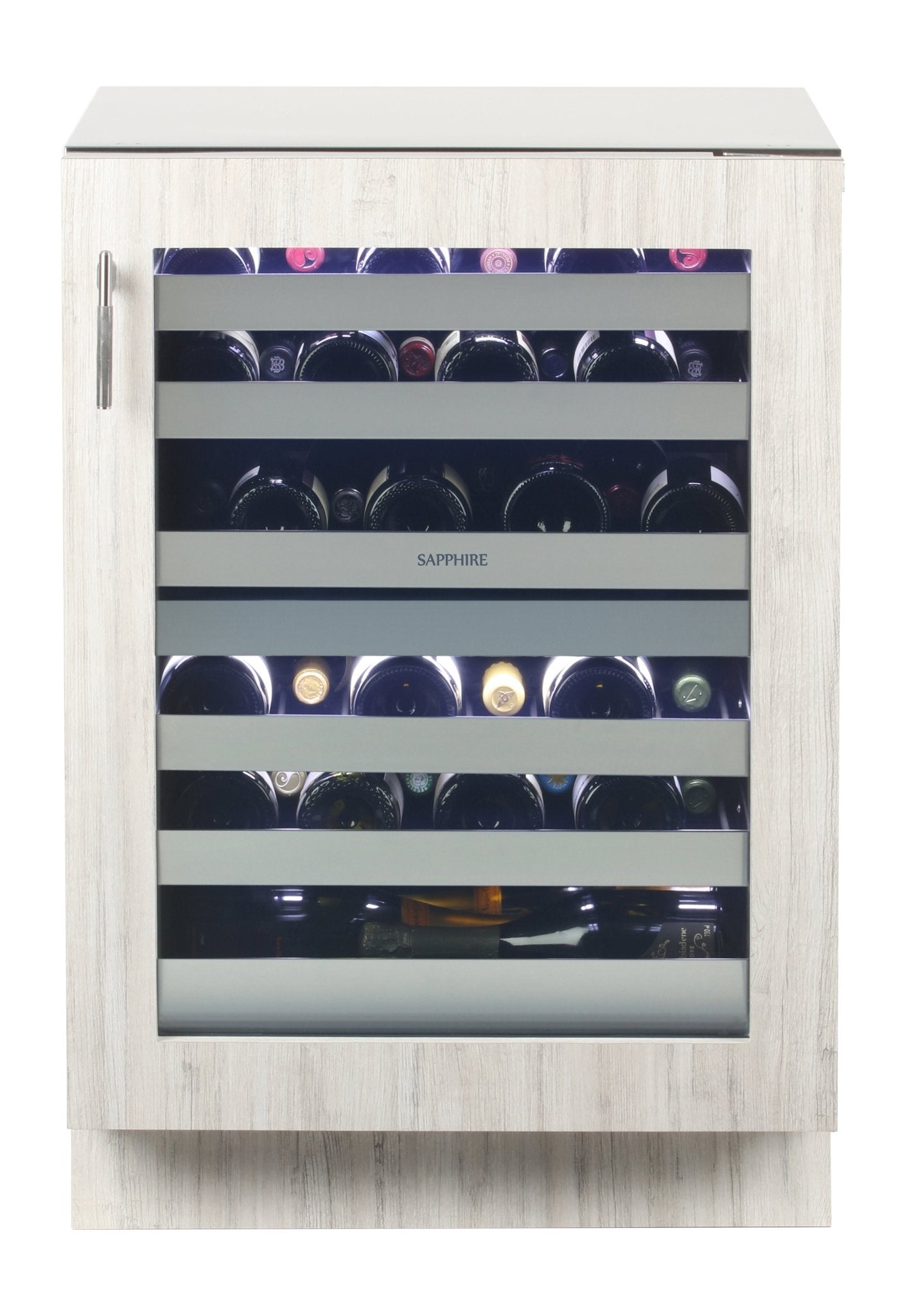 Sapphire Series 5 Indoor Dual Zone Wine Refrigerator, Panel Ready, 43 Bottle Capacity - SW24DZPR - Wine Cooler by Sapphire | Buy at Agent BBQ
