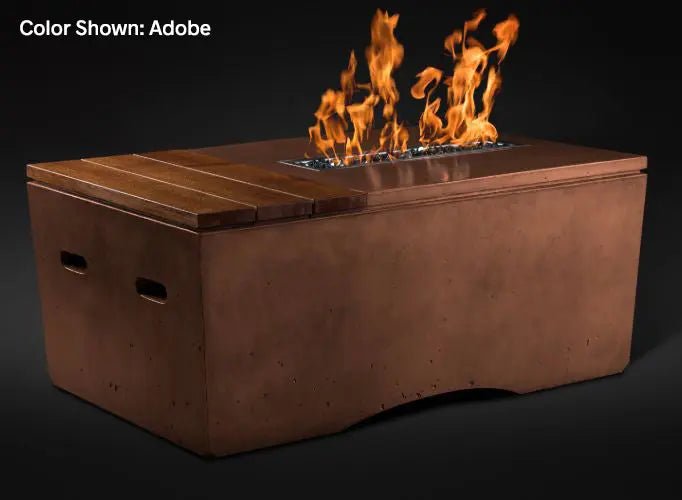 Slick Rock Concrete - Oasis Series 48 - Inch Rectangle Fire Table KOF48 - by Slick Rock Concrete | Buy at Agent BBQ
