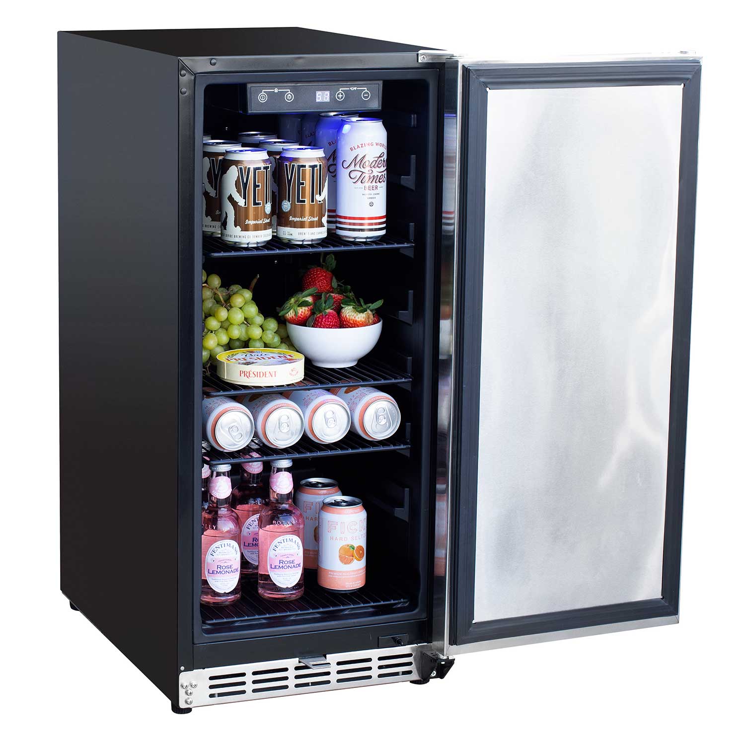 Summerset 15-Inch Outdoor Rated Refrigerator with Stainless Steel Door - Grill : Refrigeration by Summerset | Buy at Agent BBQ