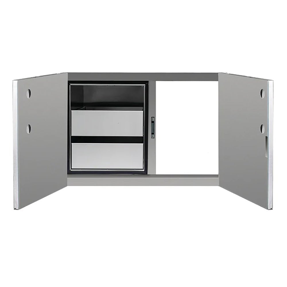 Summerset 2-Drawer Dry Storage Pantry & Access Door Combo, 36-Inches - Grill : Cabinetry by Summerset | Buy at Agent BBQ