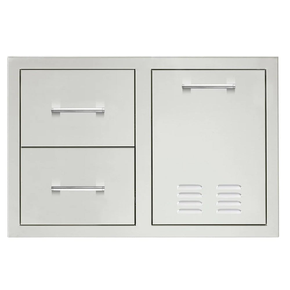 Summerset 33-Inch 2-Drawer & Vented LP Tank Pullout Drawer Combo - Grill : Cabinetry by Summerset | Buy at Agent BBQ
