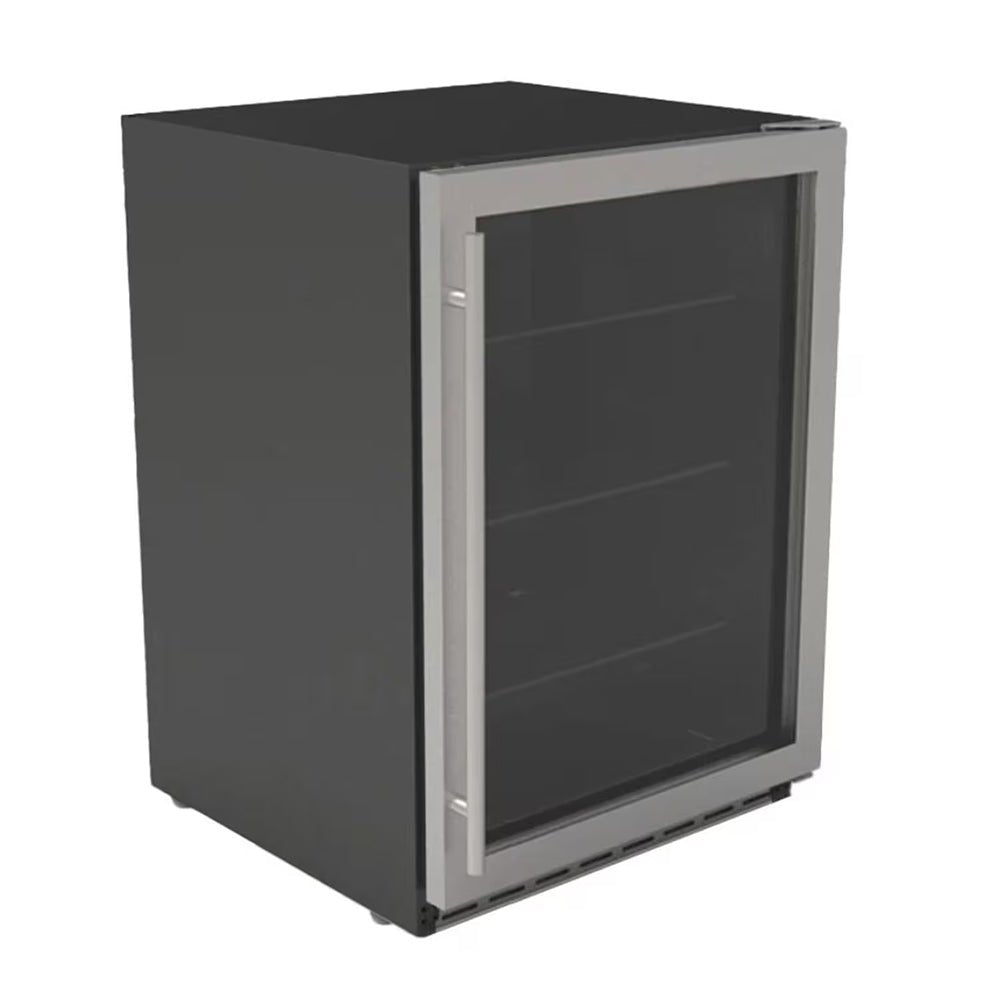 Summerset 5.1C Outdoor Rated Fridge with Glass Door and Glass Shelves, 24-Inches - Grill : Refrigeration by Summerset | Buy at Agent BBQ