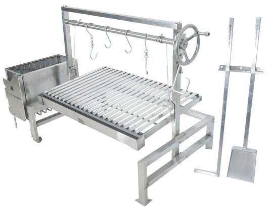 Tagwood BBQ Built - In Argentine Santa Maria Wood Fire & Charcoal Grill - BBQ09SS - by Tagwood BBQ | Buy at Agent BBQ