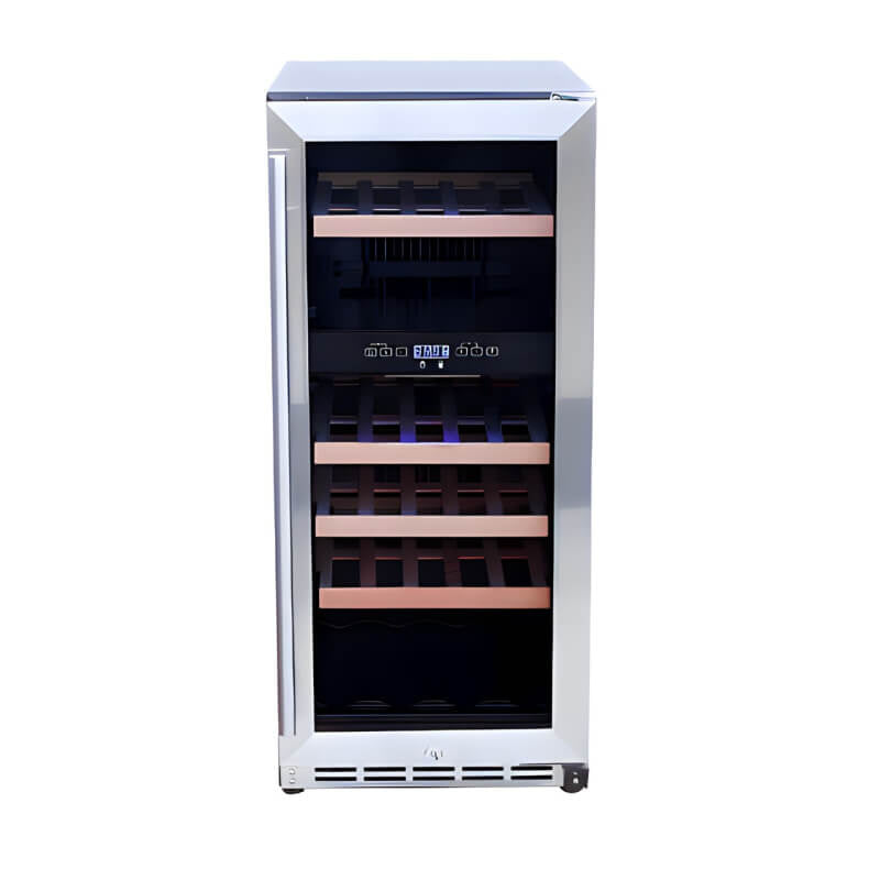 TrueFlame 15 Inch 3.2 Cu. Ft. Outdoor Dual Zone Wine Cooler - AMD - RFR - 15WD - by TrueFlame | Buy at Agent BBQ