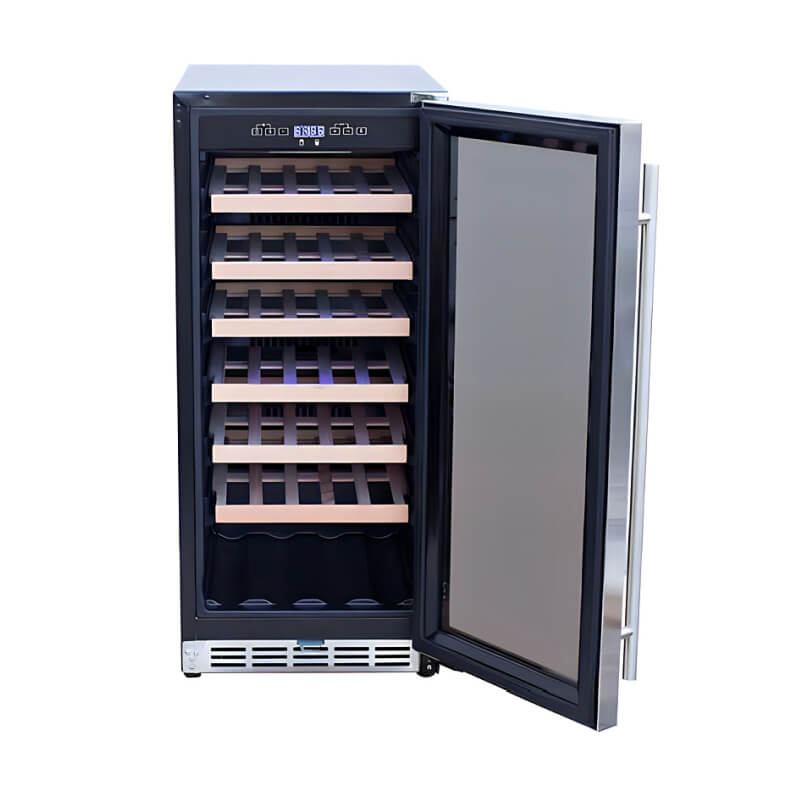 TrueFlame 15 Inch Outdoor Single Zone Wine Cooler - AMD - RFR - 15W - by TrueFlame | Buy at Agent BBQ