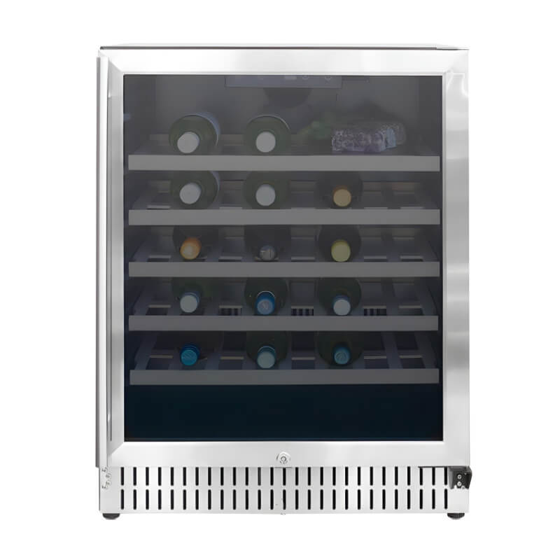 TrueFlame 24 Inch 5.3 Cu. Ft. Outdoor Single Zone Wine Cooler - AMD - RFR - 24W - by TrueFlame | Buy at Agent BBQ