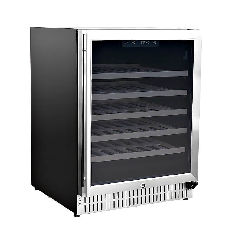TrueFlame 24 Inch 5.3 Cu. Ft. Outdoor Single Zone Wine Cooler - AMD - RFR - 24W - by TrueFlame | Buy at Agent BBQ