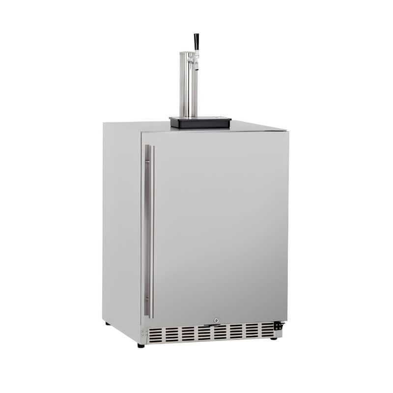 TrueFlame 24 - Inch 6.6 Cu. Ft. Outdoor Rated Single Tap Kegerator - TF - RFR - 24DK1 - by TrueFlame | Buy at Agent BBQ