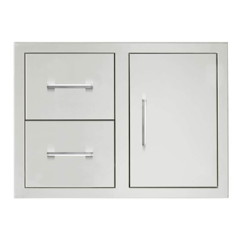 TrueFlame 33 Inch Flush Mount 2 Drawer & Access Door Combo - TF - DC2 - 33 - A - by TrueFlame | Buy at Agent BBQ