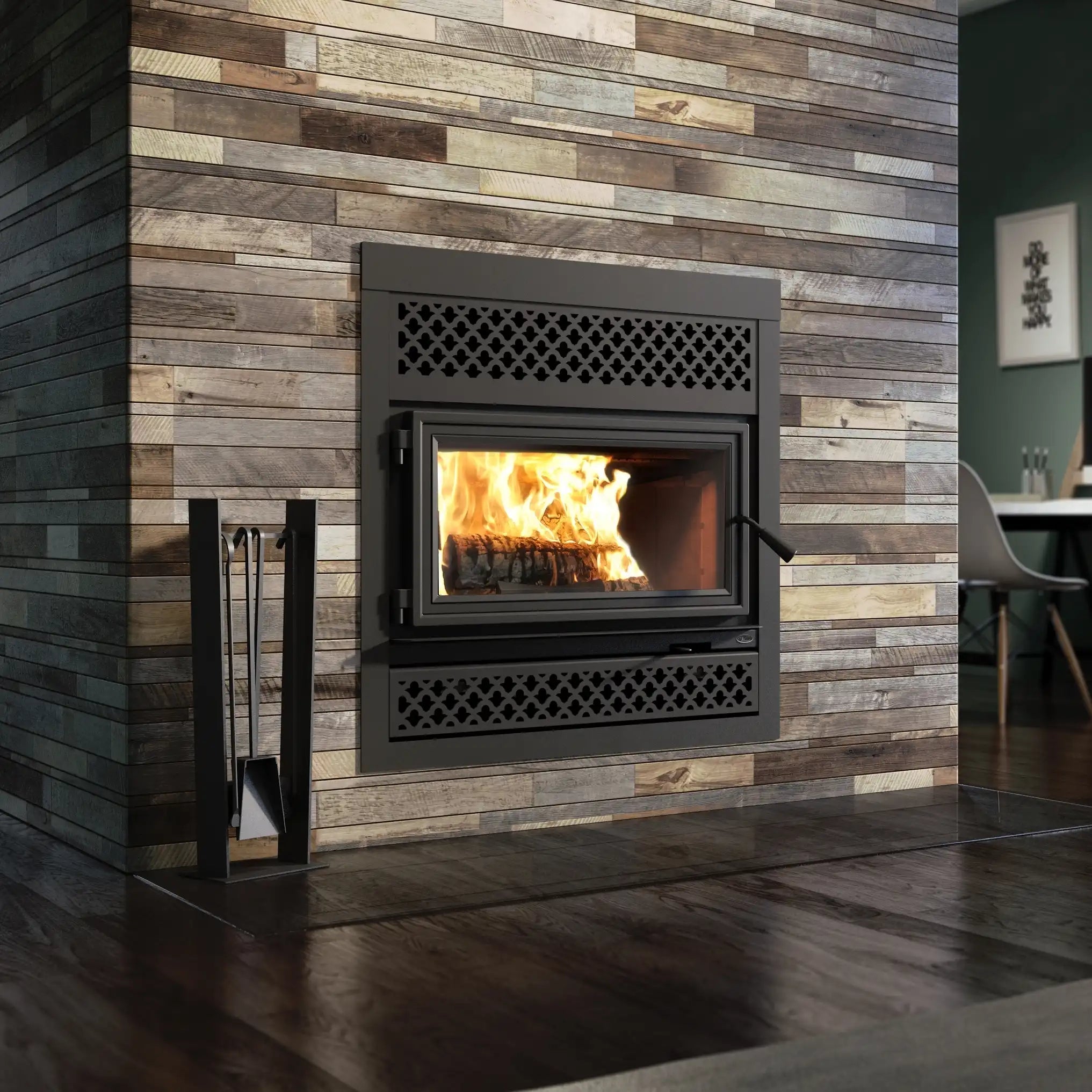 Valcourt FP10RS Lafayette II Wood Fireplace - Includes Blower - Wood Burning Fireplace by Valcourt | Buy at Agent BBQ