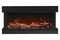 Amantii Panorama Tru View 60-inch 3-Sided View Built In Indoor/Outdoor Electric Fireplace