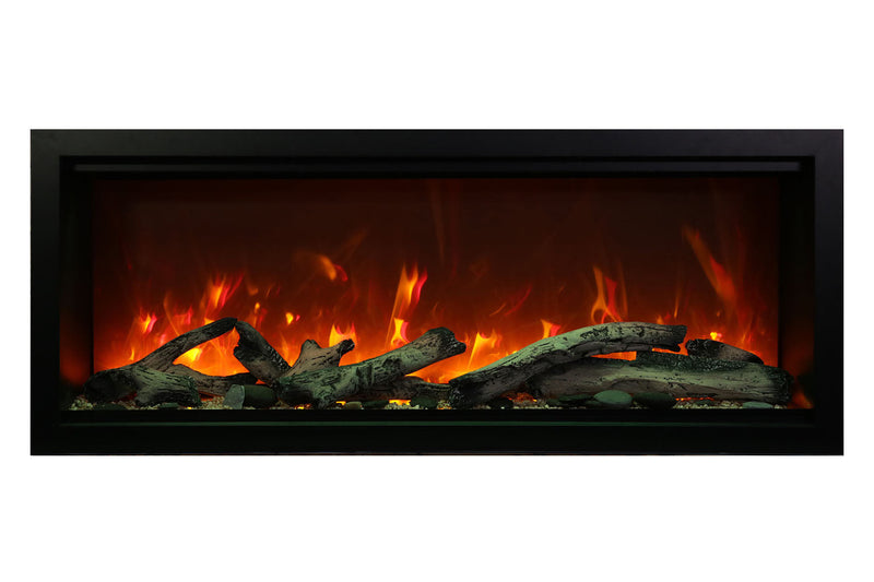 Amantii Symmetry 74'' Extra Tall & Deep Recessed Linear Indoor/Outdoor Electric Fireplace