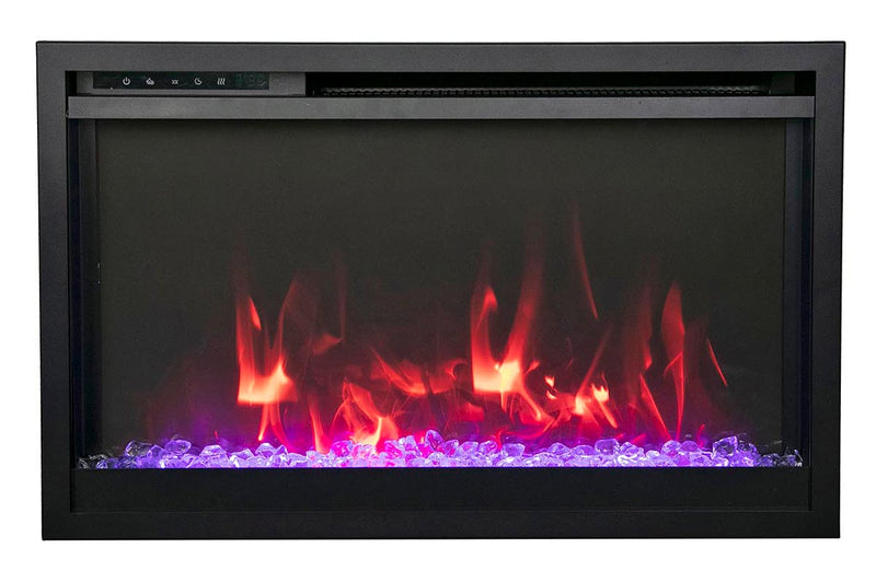 Amantii Traditional Extra Slim 26-Inch Smart Built-In Electric Firebox Insert