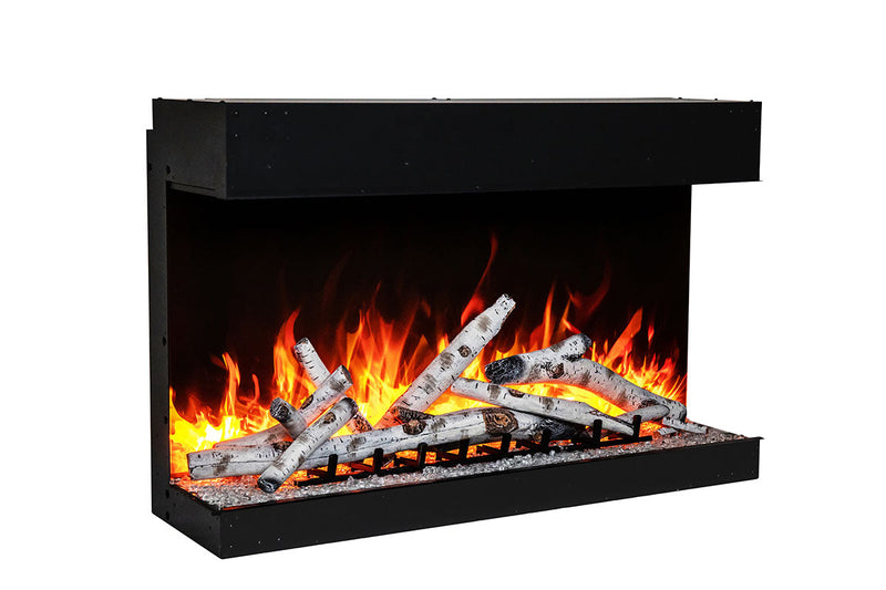 Amantii Tru View Bespoke 45-inch 3-Sided Built In Indoor/Outdoor Electric Fireplace