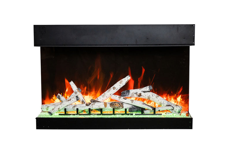 Amantii Tru View Bespoke 45-inch 3-Sided Built In Indoor/Outdoor Electric Fireplace