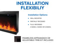 Napoleon Astound 74" FlexMount Smart Multi-Side Wall Mount | Recessed Electric Fireplace