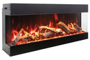 Amantii Tru View Bespoke 65-inch 3-Sided Built In Indoor/Outdoor Electric Fireplace