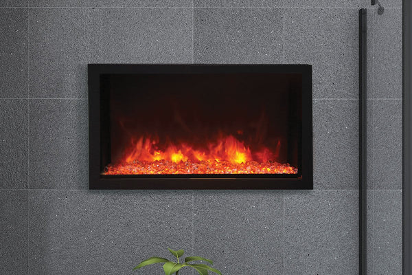 Amantii Panorama 40-inch Built-in Tall & Deep Indoor/Outdoor Linear Electric Fireplace