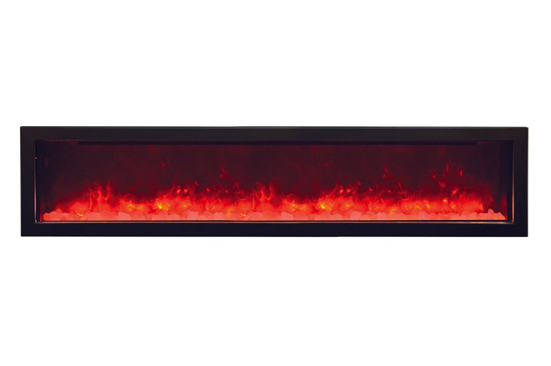 Amantii Panorama 72-inch Slim Built-in Indoor/Outdoor Linear Electric Fireplace