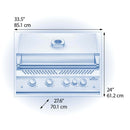 Napoleon 700 Series 5-Burner 32-Inch Built-In Natural Gas Grill w/ Rotisserie & SafetyGlow - BIG32RBSS-1