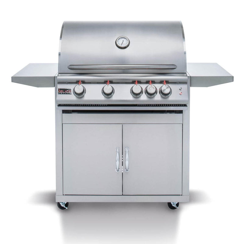 Blaze Premium LTE 32-Inch 4-Burner Freestanding Gas Grill With Rear Infrared Burner & Grill Lights - BLZ-4LTE2-LP/NG