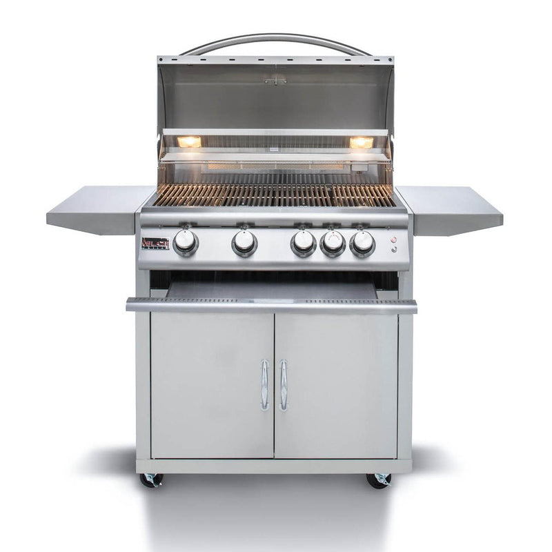 Blaze Premium LTE 32-Inch 4-Burner Freestanding Gas Grill With Rear Infrared Burner & Grill Lights - BLZ-4LTE2-LP/NG