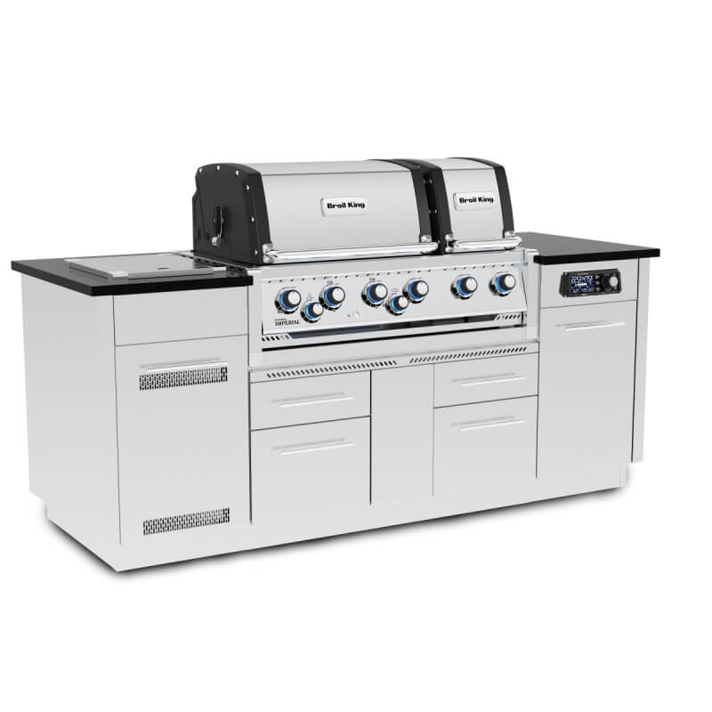 Broil King Imperial QS 690i Gas Grill Center | Digital Touchscreen Controls
