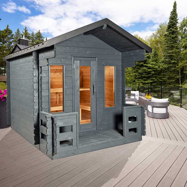 CT Georgian Cabin Sauna with Porch - CTC88PW