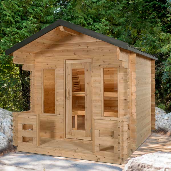 CT Georgian Cabin Sauna with Porch - CTC88PW