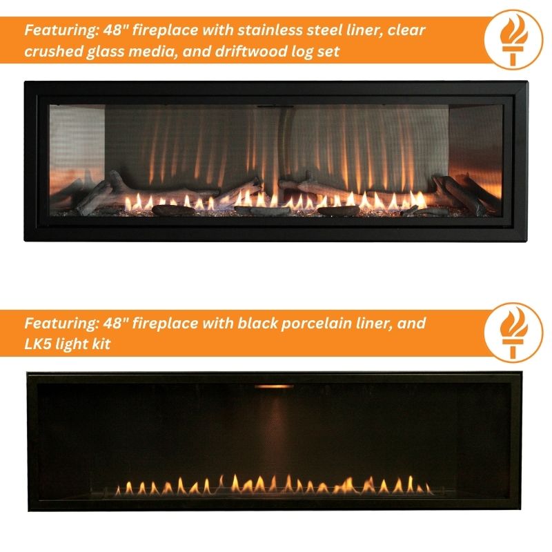 Empire Boulevard 48" Vent Free Linear Gas Fireplace