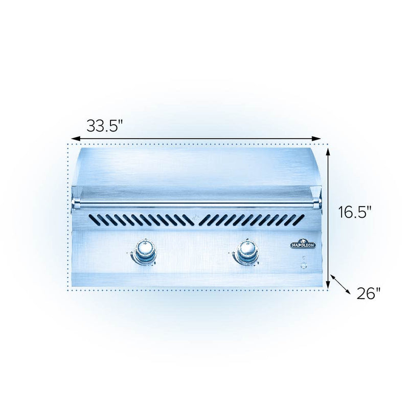 Napoleon Built-In 700 Series 32-Inch Gas Griddle - BIG32FTSS