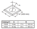 Majestic Flat Firestop Spacer for Straight Flue for SL1100 Series Wood Burning Pipe