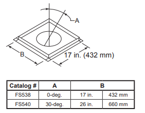 Majestic Flat Firestop Spacer for Straight Flue for SL1100 Series Wood Burning Pipe