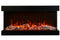 Amantii Panorama Tru View Extra Tall & Deep 72-inch 3-Sided Built In Indoor/Outdoor Electric Fireplace