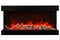 Amantii Panorama Tru View Extra Tall & Deep 72-inch 3-Sided Built In Indoor/Outdoor Electric Fireplace