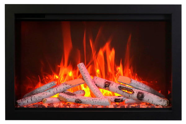 Amantii Traditional Series 33-Inch Built-In Indoor/Outdoor Electric Firebox Insert