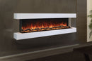 Modern Flames Landscape Pro 82'' Electric Fireplace Wall Mount Studio Suite | White Ready to Paint