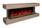 Modern Flames Landscape Pro 94'' Studio Suite Wall Mount Mantel Package | Coastal Sand